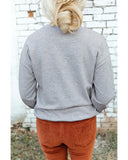 Azura Exchange Lightning Leopard Print Long Sleeve Sweatshirt - 2XL