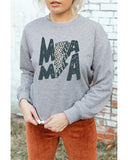 Azura Exchange Lightning Leopard Print Long Sleeve Sweatshirt - 2XL