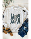 Azura Exchange Lightning Leopard Print Long Sleeve Sweatshirt - 2XL