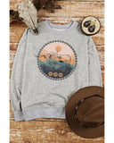 Azura Exchange Bull Graphic Print Sweatshirt - L