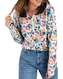 Azura Exchange Zipper Collar Hoodie with Kangaroo Pocket - M