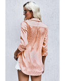 Azura Exchange Embossed Button Shirt - M