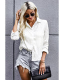 Azura Exchange Embossed Button Shirt - M