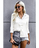 Azura Exchange Embossed Button Shirt - M