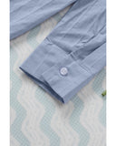 Azura Exchange Buttoned Pocket Long Sleeve Shirt - XL