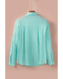 Azura Exchange Long Sleeve Buttoned Shirt with Pocket - 2XL
