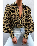 Azura Exchange Bubble Long Sleeve Button-up Shirt - S