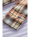 Azura Exchange Plaid Print Buttoned Shirt - S