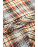 Azura Exchange Plaid Print Buttoned Shirt - S