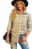 Azura Exchange Color Block Corduroy Shirt - M