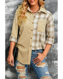 Azura Exchange Color Block Corduroy Shirt - XL