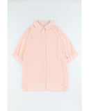 Azura Exchange Dolman Sleeves Button Front Shirt - M