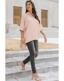 Azura Exchange Dolman Sleeves Button Front Shirt - M
