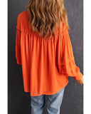 Azura Exchange Frill Trim Puff Sleeve Shirt - S