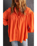 Azura Exchange Frill Trim Puff Sleeve Shirt - S