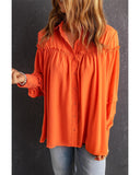 Azura Exchange Frill Trim Puff Sleeve Shirt - S