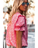 Azura Exchange Buttoned Ruffle Sleeve Shirt - M