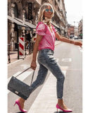 Azura Exchange Buttoned Ruffle Sleeve Shirt - M