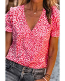 Azura Exchange Buttoned Ruffle Sleeve Shirt - M