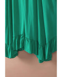 Azura Exchange Asymmetric Flounce Belted Maxi Skirt - L