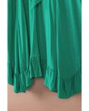 Azura Exchange Asymmetric Flounce Belted Maxi Skirt - L