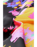 Azura Exchange Abstract Print Wrap Hem Mini Skirt - L