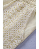 Azura Exchange Drawstring Waist Crochet Detail Shorts - S