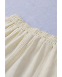 Azura Exchange Drawstring Waist Crochet Detail Shorts - S