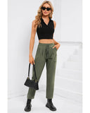 Azura Exchange Elastic Drawstring Waist Pants - M