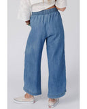 Azura Exchange Wide Leg Drawstring Waist Pants - 8 US