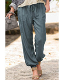 Azura Exchange Pull-on Casual Pants with Pockets - XL