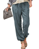 Azura Exchange Pull-on Casual Pants with Pockets - XL
