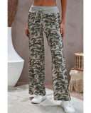 Azura Exchange Print Drawstring Waist Wide Leg Pants - XL