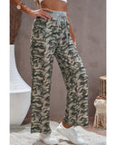 Azura Exchange Print Drawstring Waist Wide Leg Pants - XL