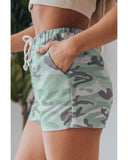 Azura Exchange Drawstring Camouflage Shorts - M