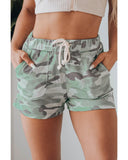 Azura Exchange Drawstring Camouflage Shorts - M