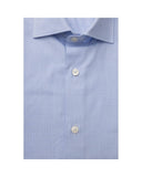 Bagutta Men's Light Blue Cotton Shirt - 2XL