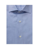 Bagutta Men's Light Blue Cotton Shirt - 2XL