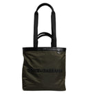 Dolce & Gabbana Men's Military Green Nylon Shoulder Strap Tote Bag - One Size