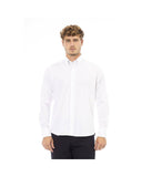 Baldinini Trend Men's White Cotton Shirt - M