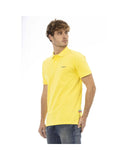 Baldinini Trend Men's Yellow Cotton Polo Shirt - 4XL