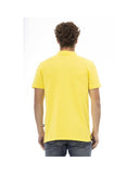 Baldinini Trend Men's Yellow Cotton Polo Shirt - 4XL