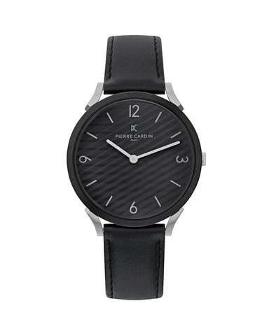 Pierre Cardin Men's Black  Watch - One Size