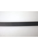 Dolce & Gabbana Men's Bordeaux Leather Silver Metal Buckle Belt - 95 cm