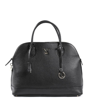 V Italia by VERSACE 1969 ABBIGLIAMENTO SPORTIVO SRL Women's V Italia by VERSACE 1969 ABBIGLIAMENTO SPORTIVO SRL Small Leather Satchel Black in Black - One Size