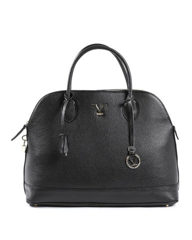 V Italia by VERSACE 1969 ABBIGLIAMENTO SPORTIVO SRL Women's V Italia by VERSACE 1969 ABBIGLIAMENTO SPORTIVO SRL Small Leather Satchel Black in Black - One Size