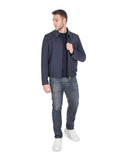 Hugo Boss Men's Blue Jacket with Zip Front in Dark blue - 48 EU