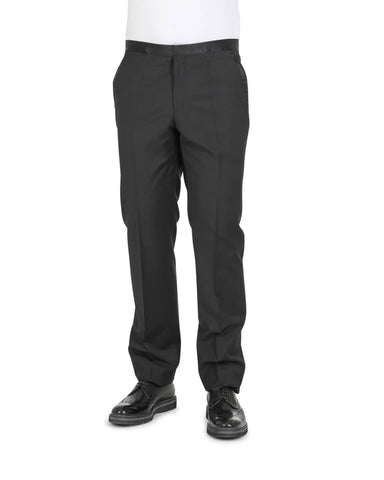 Hugo Boss Men's Black Wool Trousers in Black - 110 CN