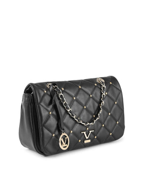 V Italia by VERSACE Chain Bag Black Leather - One Size