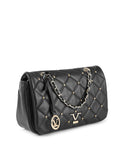 V Italia by VERSACE Chain Bag Black Leather - One Size